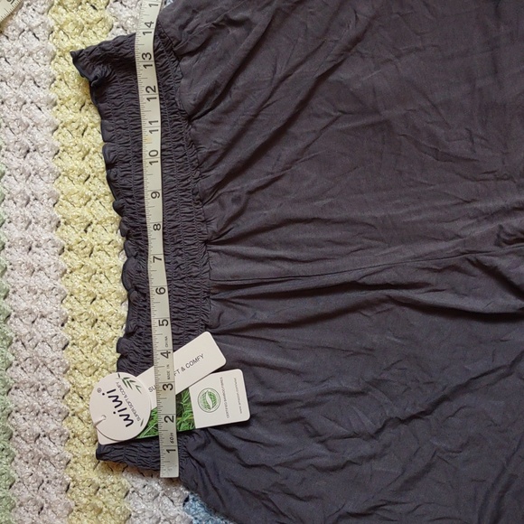 NWT WiWi Large Bamboo High Waist Grey Shorts - Picture 11 of 12